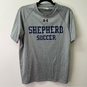 Under Armour Grey Shepherd Soccer T-Shirt Size Medium